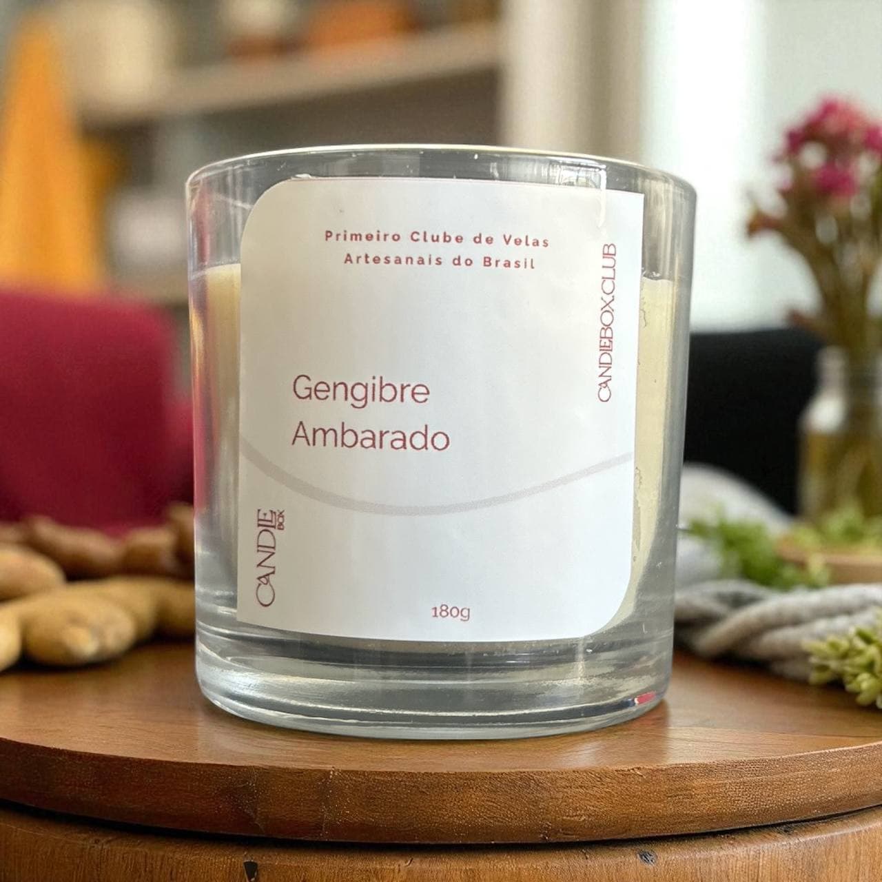 Gengibre Ambarado - Vela Aromática Coleção Clássica 180g