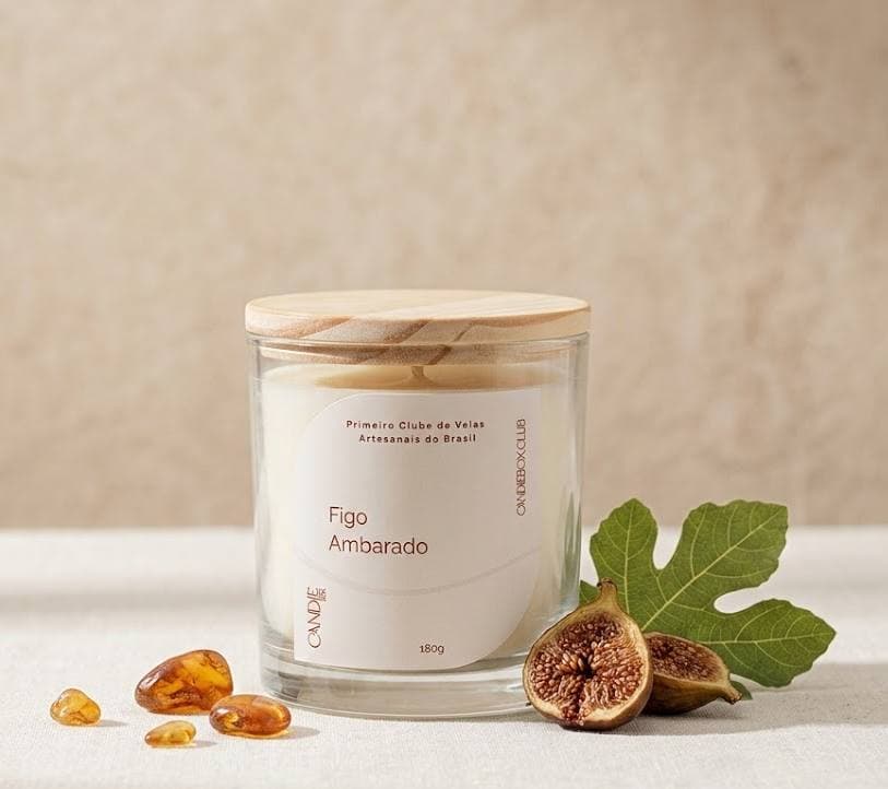 Figo Ambarado - Vela Aromática Coleção Clássica 180g